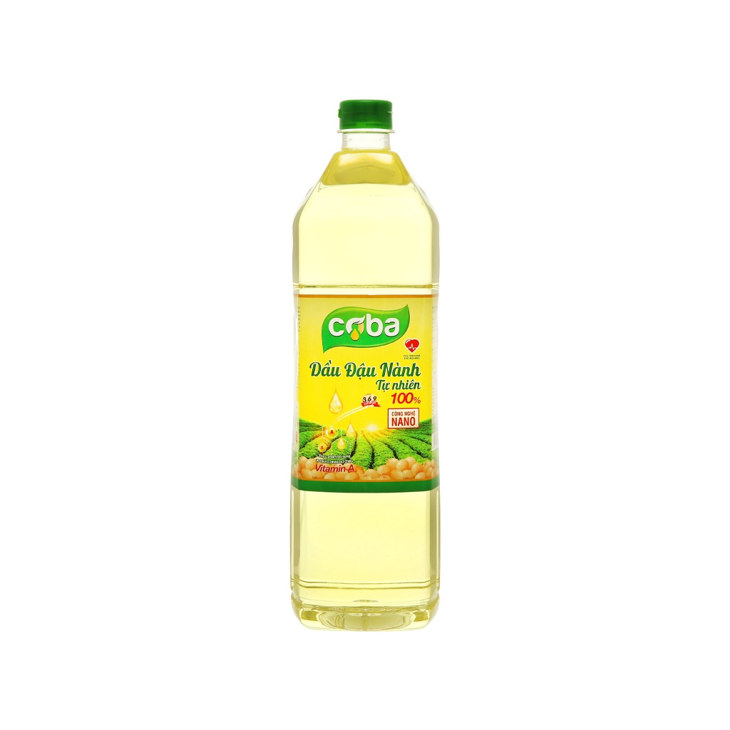 Dầu đậu nành tự nhiên Coba chai 2L