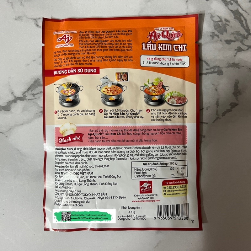 Gia vị nêm sẵn Lẩu Kim Chi- THÙNG LIÊN HỆ