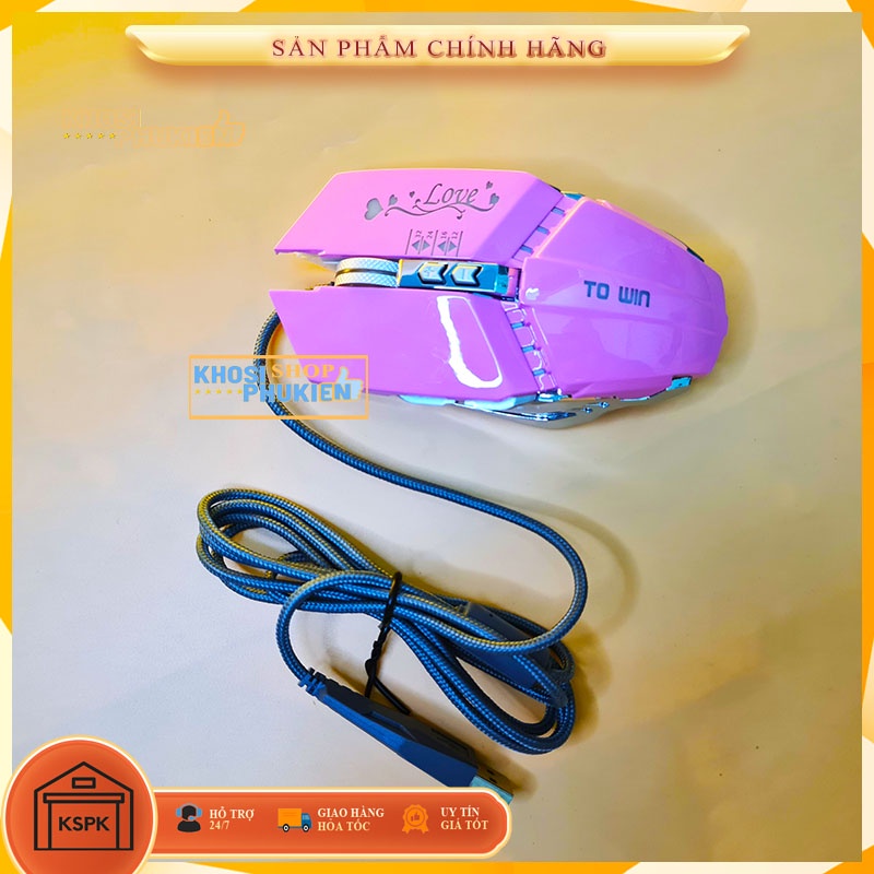 [Hàng mới về]Chuột màu hồng dùng cho PC – Laptop