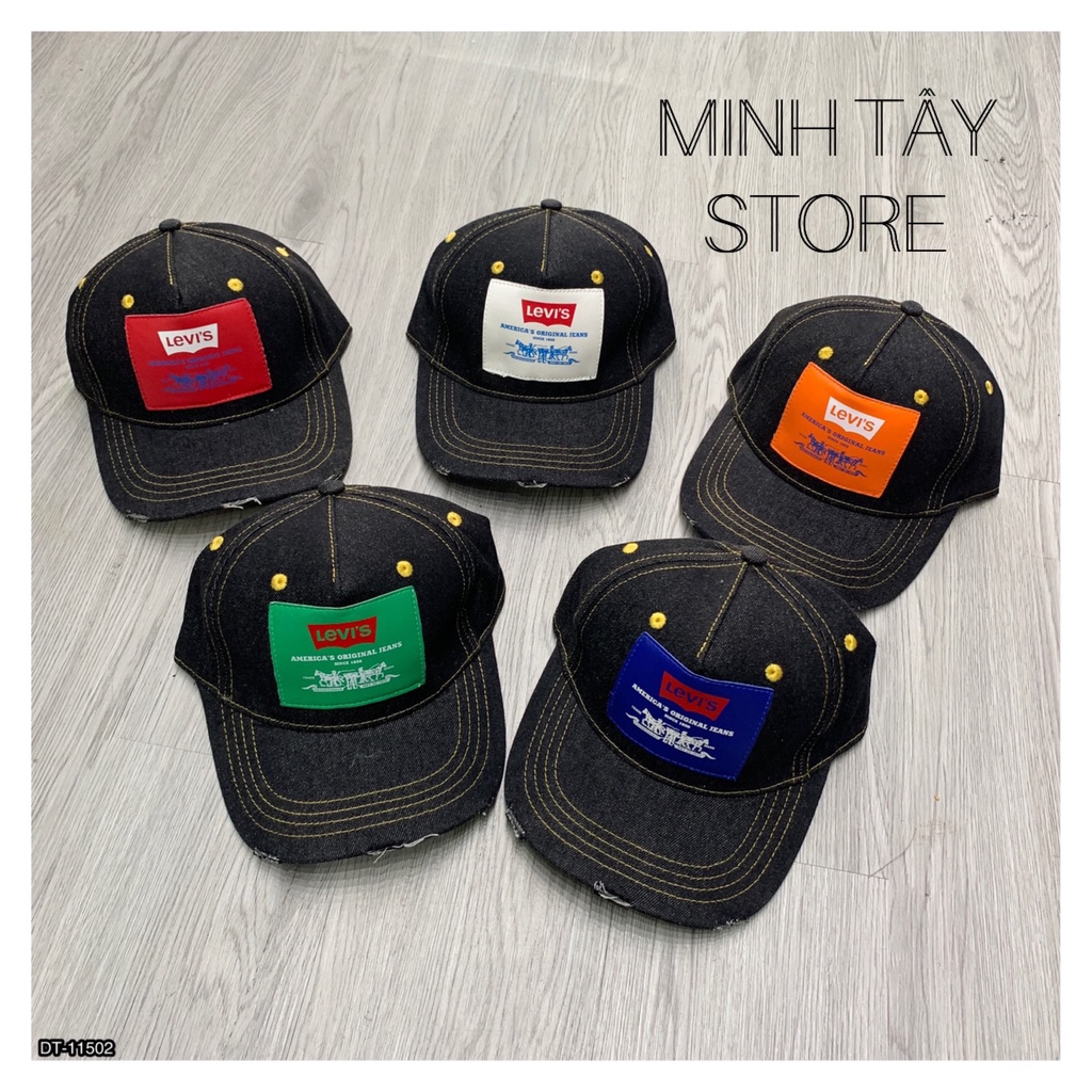 Mũ Lưỡi Trai Levis Vải Bò Cao Cấp Cực Đẹp Cá Tính. Mũ Lưỡi Trai Nam Nữ LEVIS Quai kim loại Độ Bền cao - MINH TÂY STORE