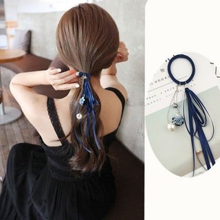 Cột tóc hoa rơi phối hạt - CT028