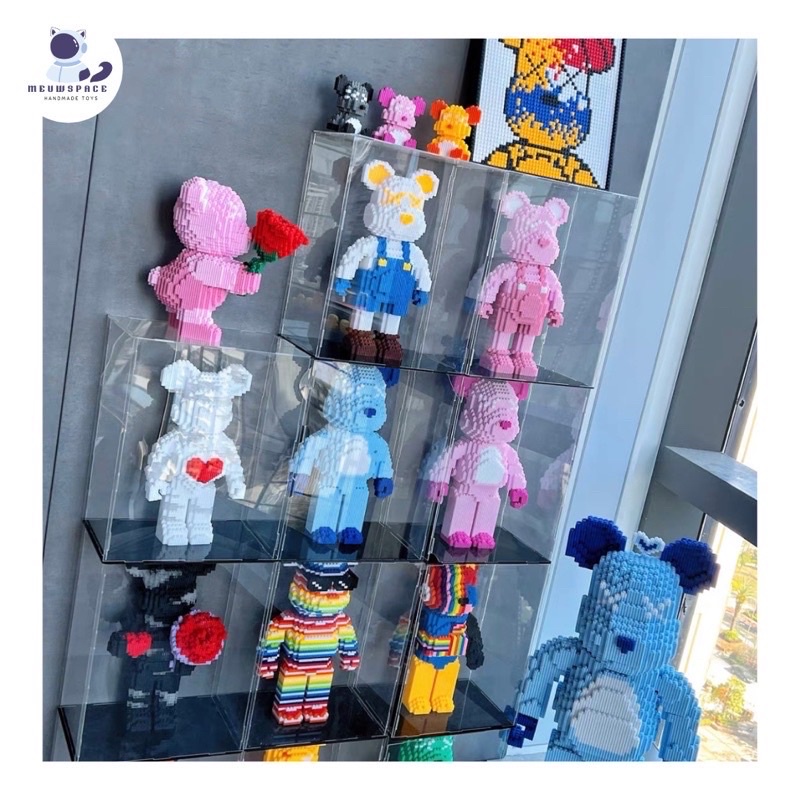 Xếp hình lắp ráp gấu bearbrick cỡ lớn 55cm cực chất