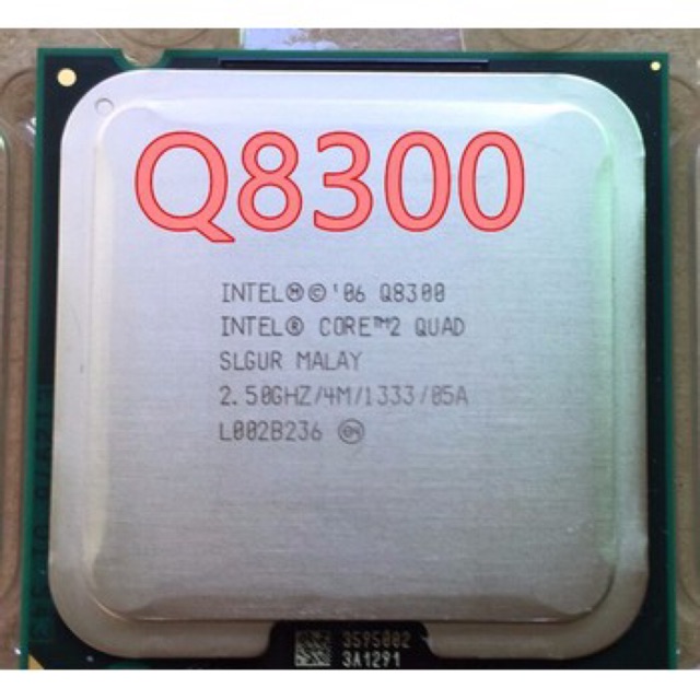 Core 2 quad Q8300 và fan zin 775 bự
