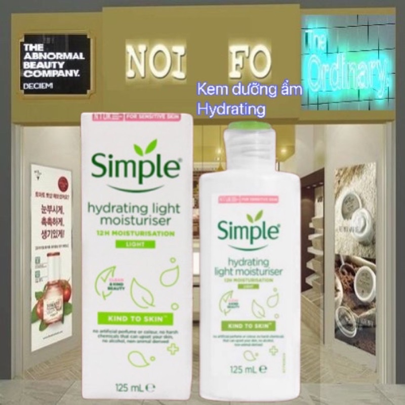 [Simple]Kem Dưỡng Ẩm Da Hydrating Light Moisturiser