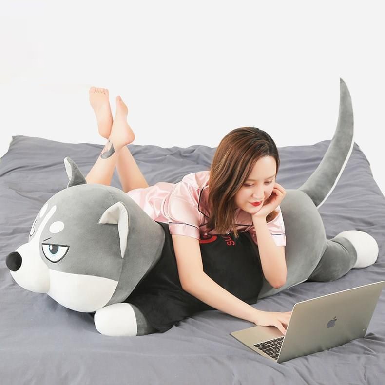 Gấu Bông chó mèo husky Boss Decor mềm mại