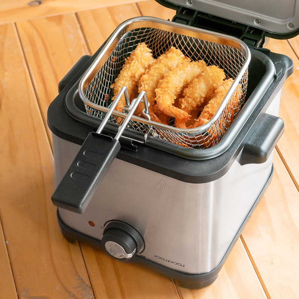 Nồi Chiên Ngập Dầu chính hãng Lock&Lock EJF716SLV , chiên gà rán, mực, tôm, nem siêu giòn!