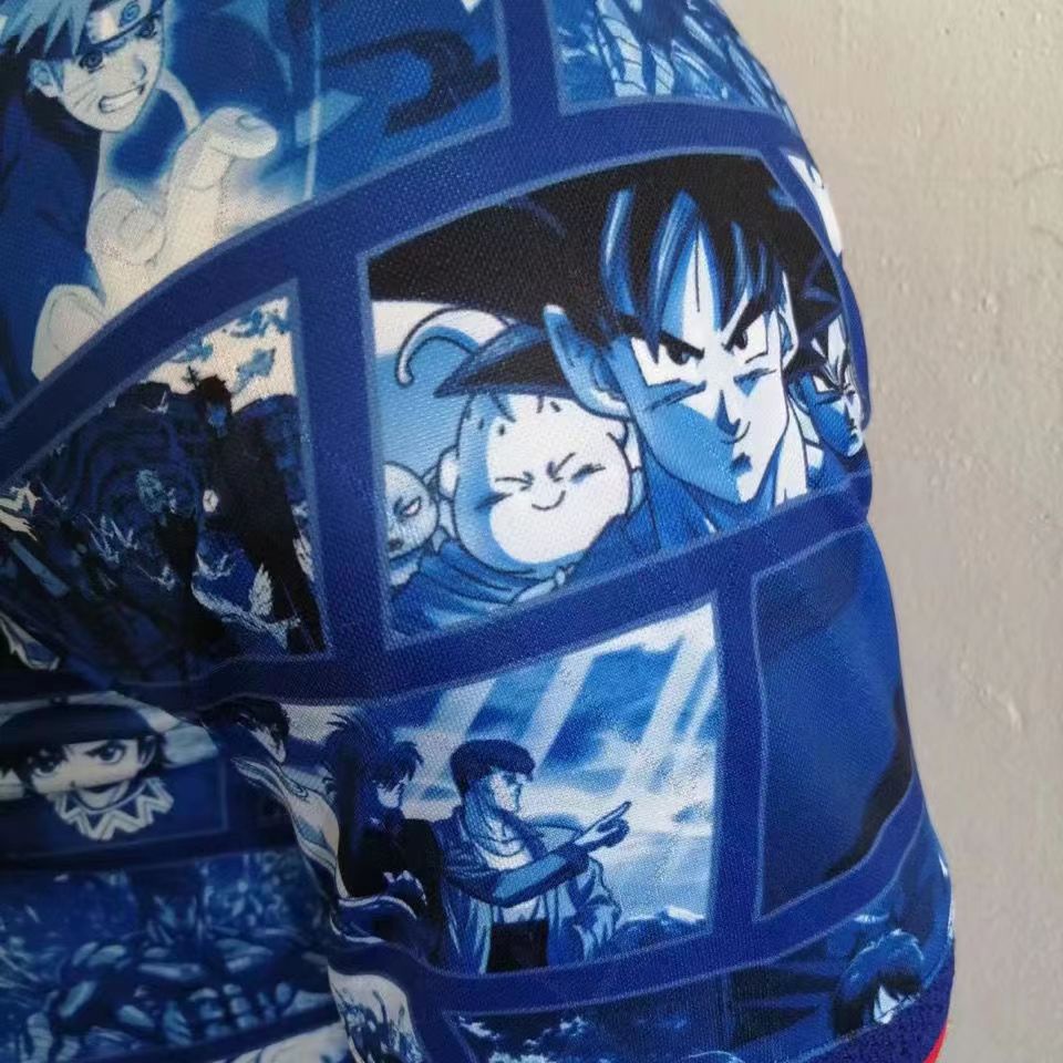 New 2023 nhật bản anime màu xanh phiên bản đặc biệt bóng đá jersey ngắn tay áo phông in áo phông tee