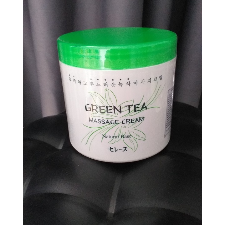 Kem Massage Trà Xanh Green Tea Massage Cream Dùng Tại Nhà Hoặc Spa Chăm Sóc Da Mặt Hũ 450gram