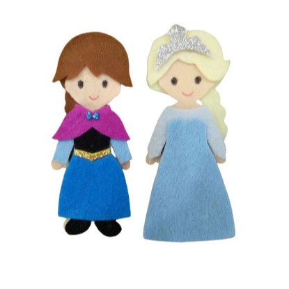 Búp bê vải bán rời - 2 lớp dày (Bộ Lâu đài 12 Công chúa Disney - Tulip Store) - Đồ chơi Sách vải cho bé gái