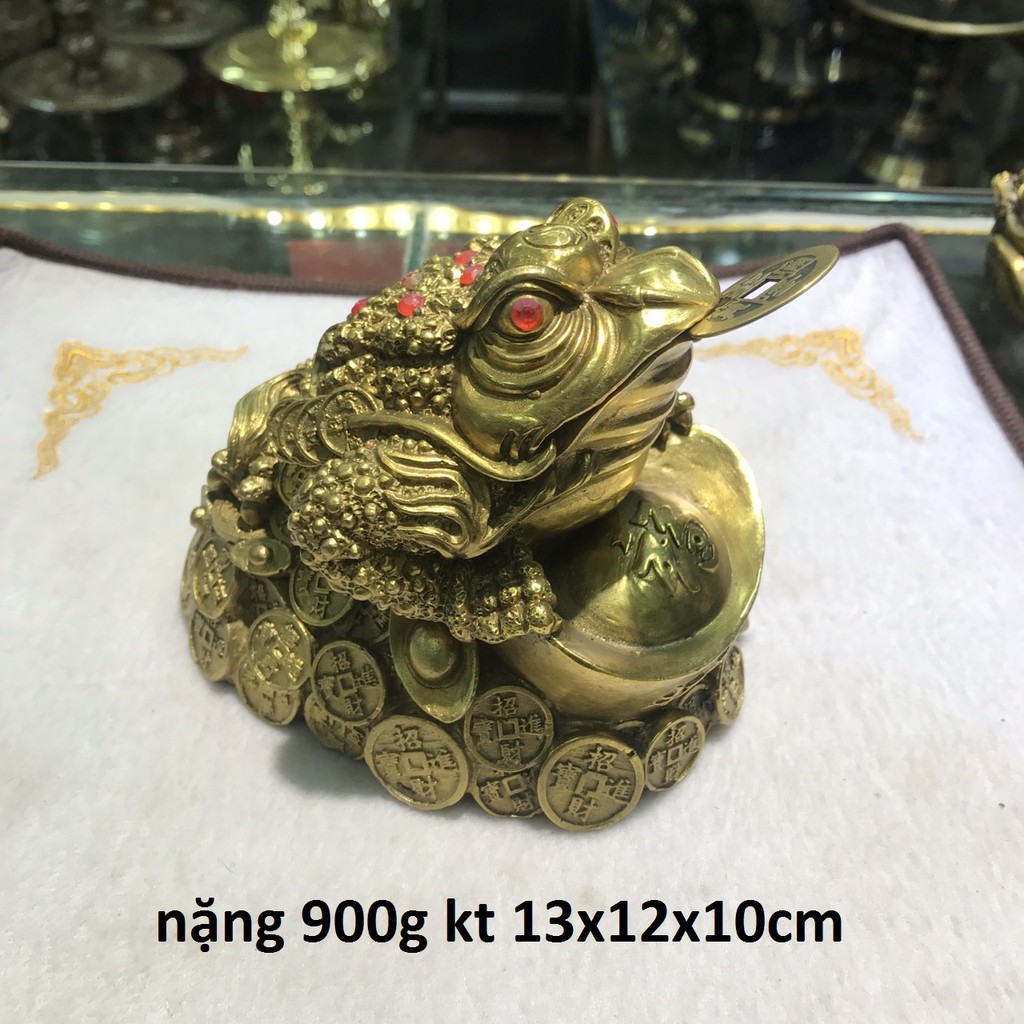 Cóc ngậm tiền (Thiềm thừ) bằng đồng vàng | BigBuy360 - bigbuy360.vn