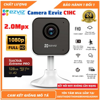 Camera Wifi - Camera Ezviz C1HC - 2.0Mpx FullHD 1080P - Siêu Góc Rộng 110°/130°,Đàm Thoại 2 Chiều,Báo Chuyển Động