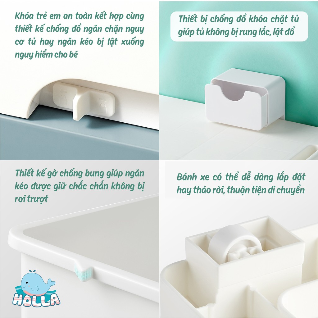 Tủ ngăn kéo 5 tầng Holla HL - 09135