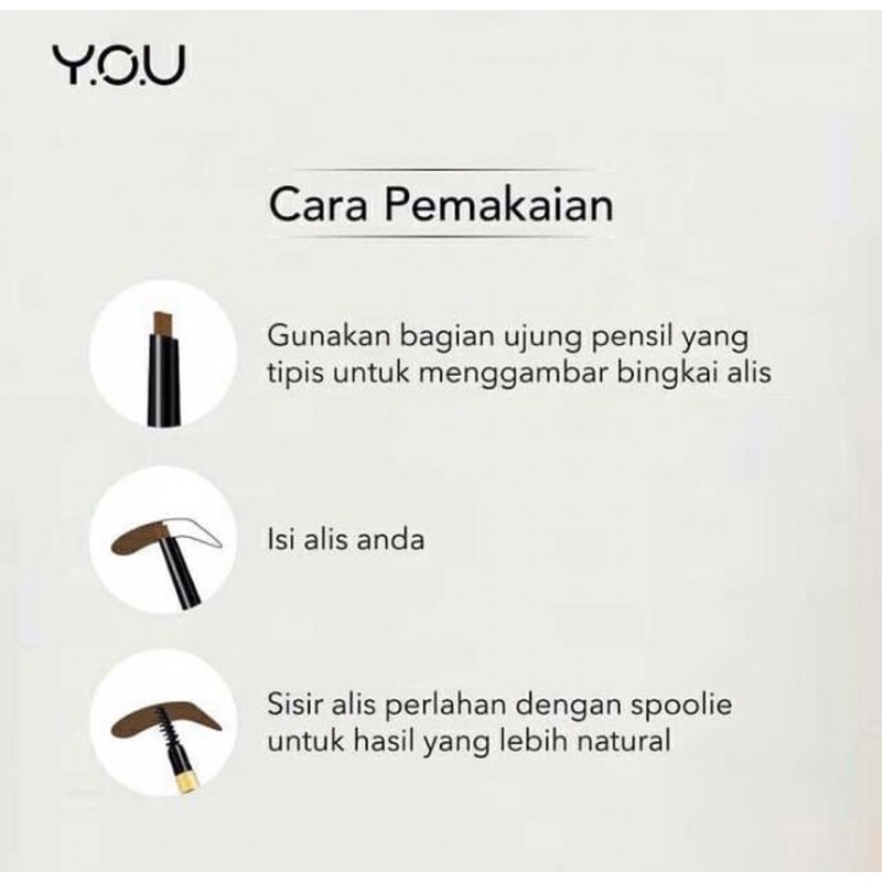 (hàng Mới Về) Bút Kẻ Lông Mày Hai Đầu Y.o.u | BigBuy360 - bigbuy360.vn