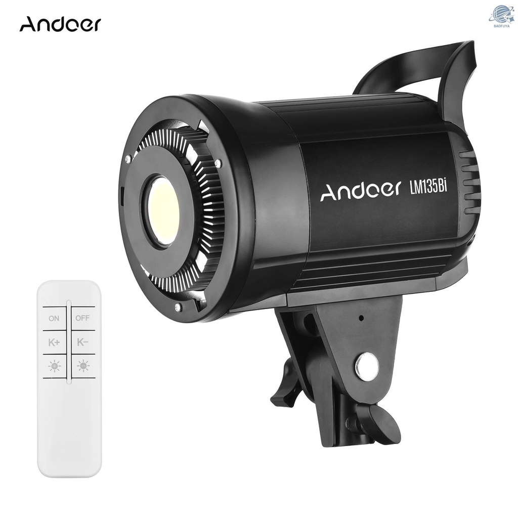 Đèn LED Chụp Ảnh Andoer LM135Bi 135W 3000K-5600K Kèm Điều Khiển Từ Xa
