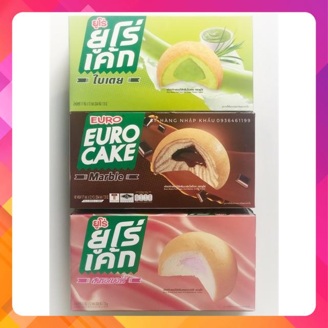 Bánh trứng Euro Custard Cake 204gr 3vị THÁI LAN