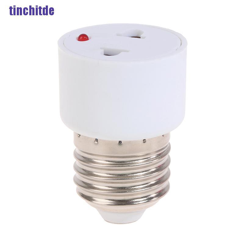 Đui đèn 220V E27 Abs phích cắm US/EU