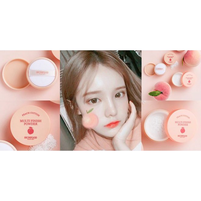 Phấn Phủ Bột đào kiểm soát dầu thừa Skinfood Peach Cotton Multi Finish | BigBuy360 - bigbuy360.vn