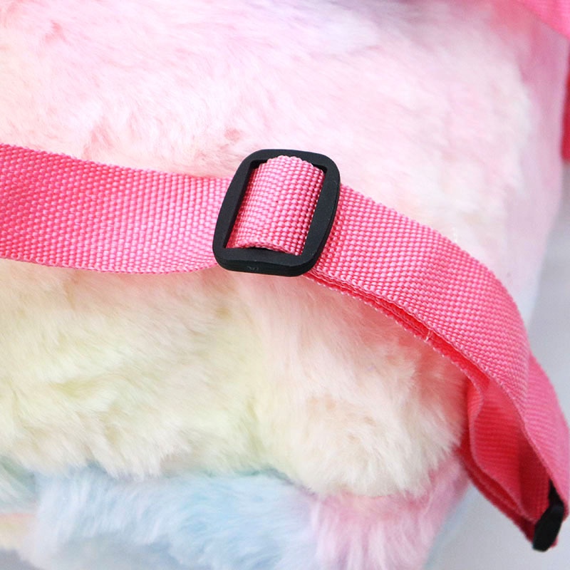 Ba Lô Vải Bông Nhẹ Hình Kỳ Lân Nhiều Màu Đáng Yêu Thời Trang Cho Bé Gái