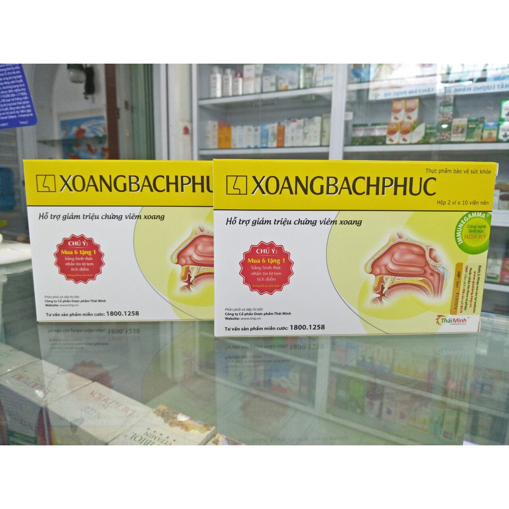 (CHÍNH HÃNG) XOANG BÁCH PHỤC -Giảm Nguy Cơ Viêm Mũi Dị Ứng,Viêm Xoang-Tăng Cường Hệ Miễn Dịch -Hộp 20 Viên