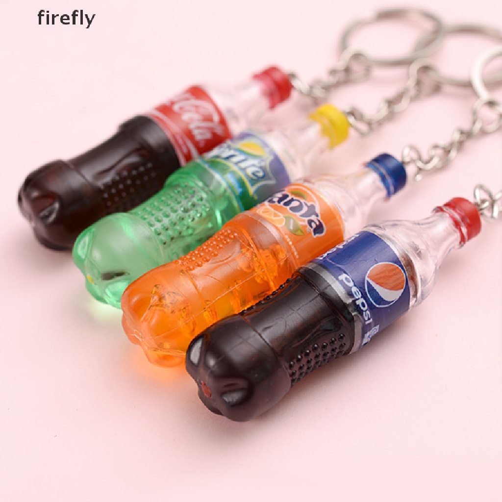Móc Khóa Nhựa Hình Chai Nước Thời Trang