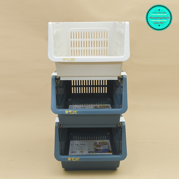 Kệ đựng ấm chén, bát đĩa, gia vị nhà bếp, đồ nhà tắm, và các vật dụng khác, kệ xếp tầng Chính hãng Việt Nhật Mã 5569