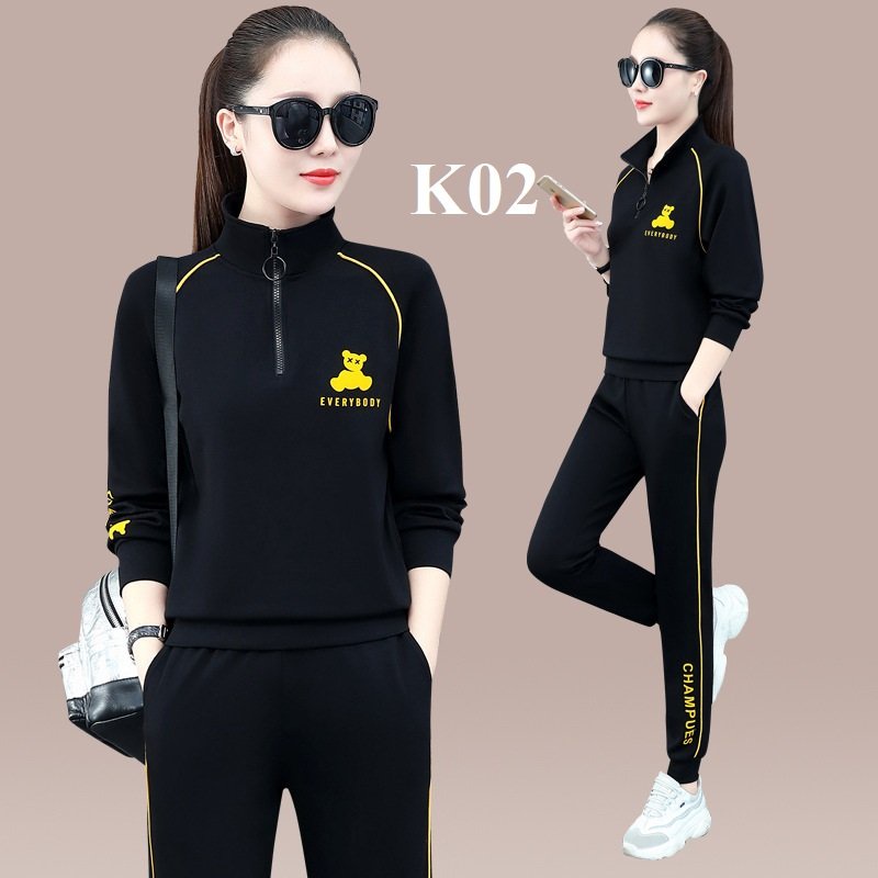 Đồ Bộ Thu Đông Dài Tay Nữ  Set Đồ Bộ Thun Nữ Thời Trang - 2023 Đủ Size 43-70Kg