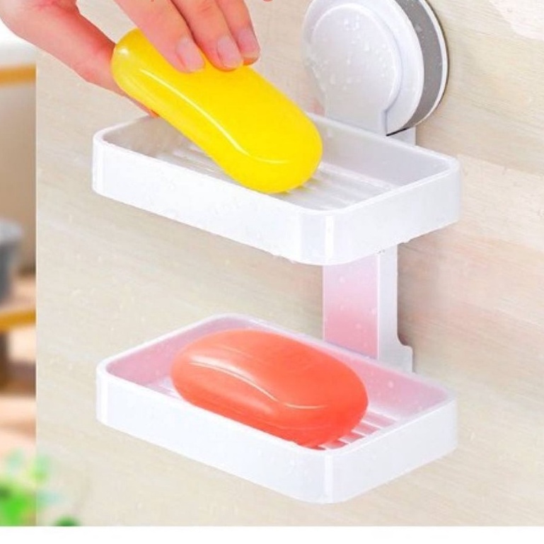 Giá Khay Nhựa Dán Tường ECOCO Đựng Xà Phòng Nhà Tắm Bồn Rửa Bát Thông Minh Sạch Sẽ - Kệ Để Xà Bông Đồ Kiểu Dáng Đa Năng