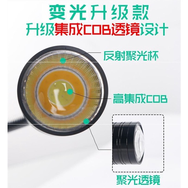 Đèn rọi bể cá 7W  -Chân kẹp 3cm- Đèn led rọi biotop - bể cá thủy sinh - hồ cá cảnh-Shopleo