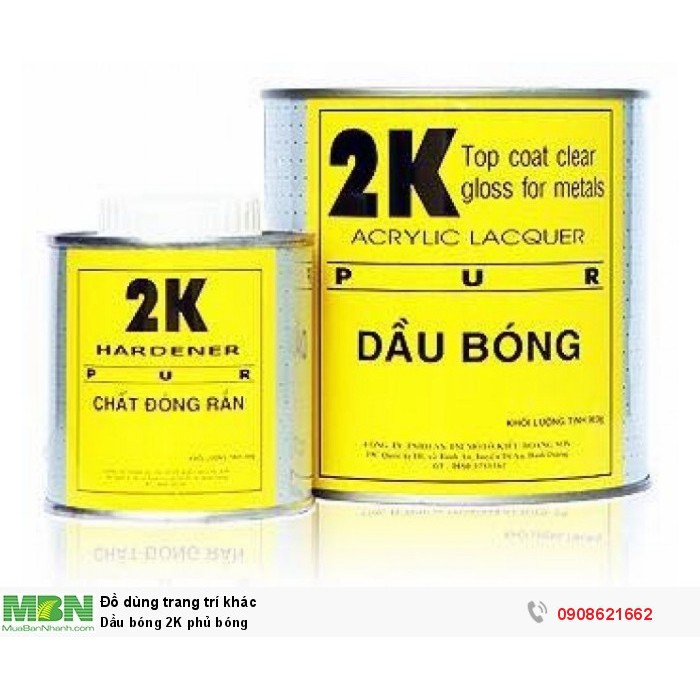 DẦU BÓNG 2K HỆ ACRYLIC - BẢO TRÂN