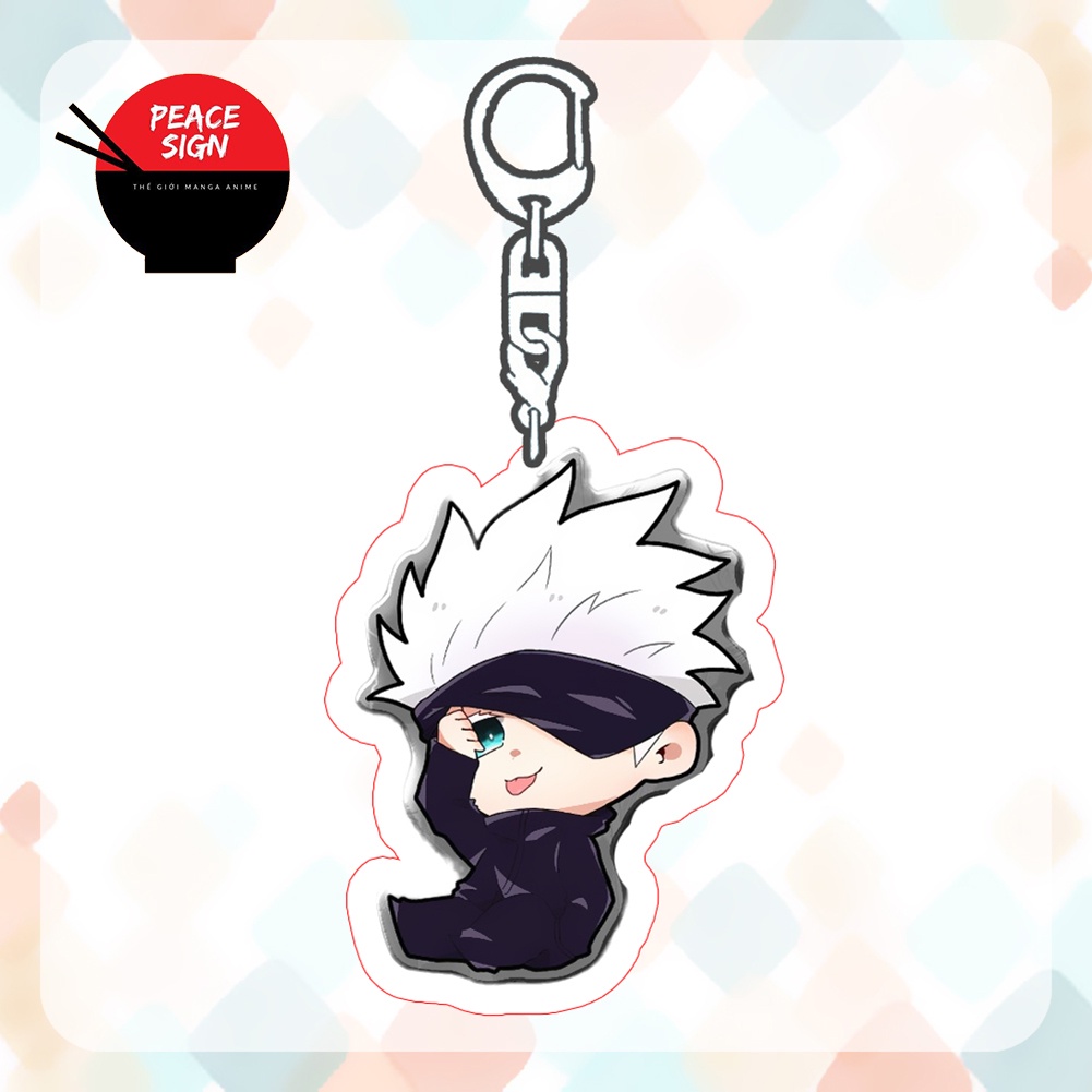 (vs1) Móc khóa JUJUTSU KAISEN CHÚ THUẬT HỒI CHIẾN quà tặng mica trong acrylic xinh xắn chibi anime