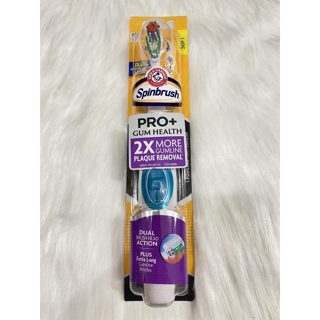 [HÀNG MỸ] Bàn Chải Spinbrush Pro Gum Health 2X More Gumline Sử Dụng 2