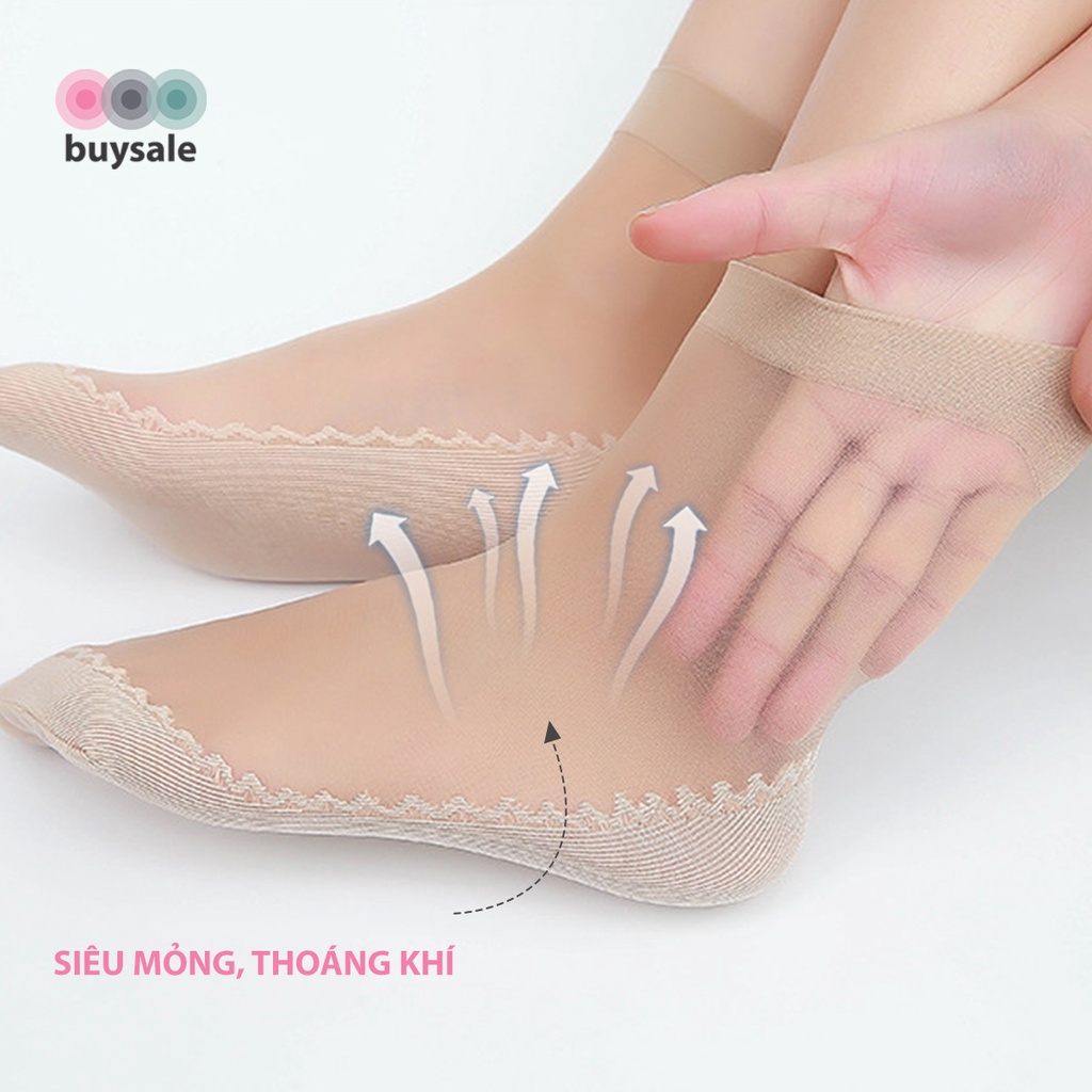 Vớ da mặt đế dày bằng cotton chống trơn trượt bảo vệ làn da chân khỏi khô ráp - Buysales - BSPK249