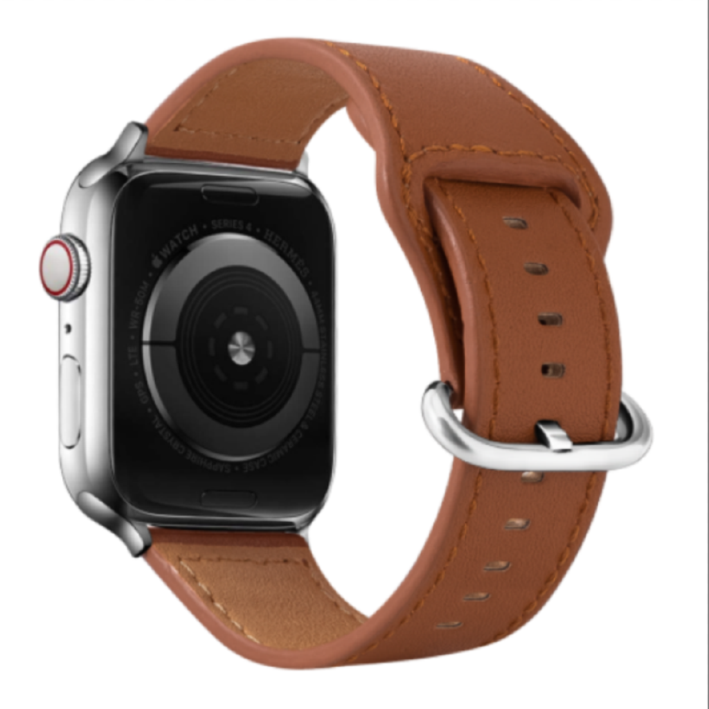 Dây Đeo Bằng Da Thật Dùng Cho Đồng Hồ Thông Minh iWatch Series 7 6 SE 5 4 3 2 1