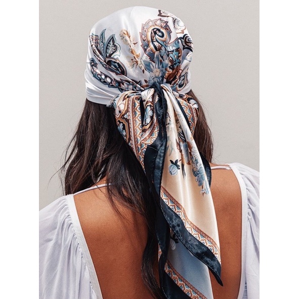 Khăn Bandana Làm Áo BlackPink - Turban Quấn Áo 90x90cm