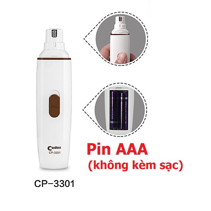 Hanpet.GV- (Bảo hành 6 tháng) MÁY MÀI MÓNG Thú cưng (3 loại) CODOS CP- 3300 CP- 3301 CP5200- mài móng chó mèo