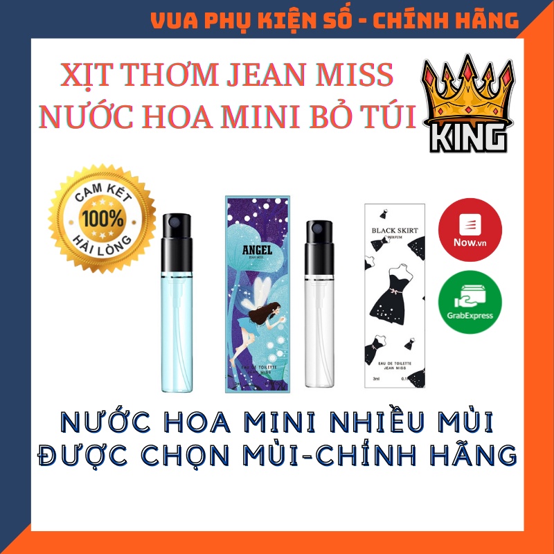 🍀 Jean Miss - body mist - nước hoa mini nhiều mùi cho cả nữ và nam 🌹