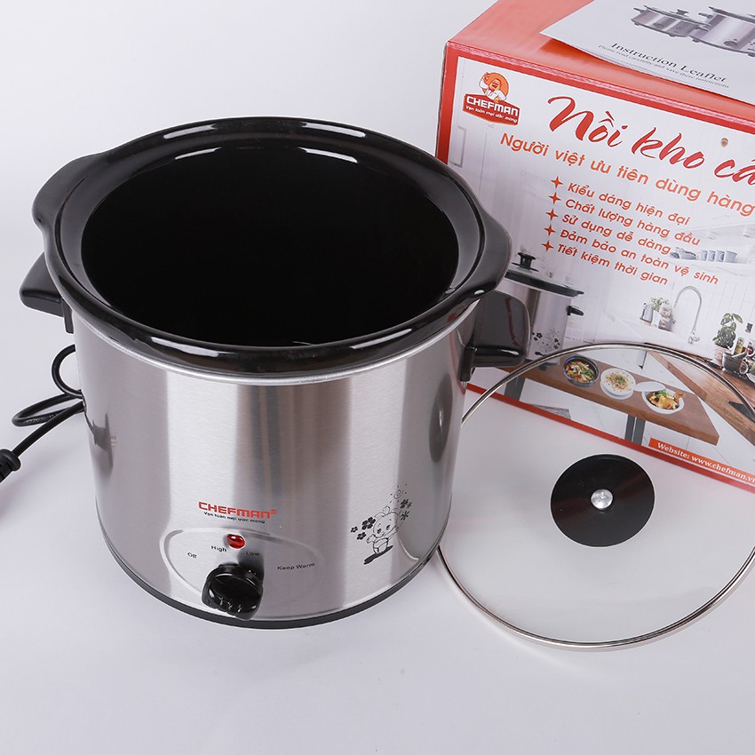 Nồi kho cá kho thịt ninh hầm thực phẩm Chefman 1.5 lít