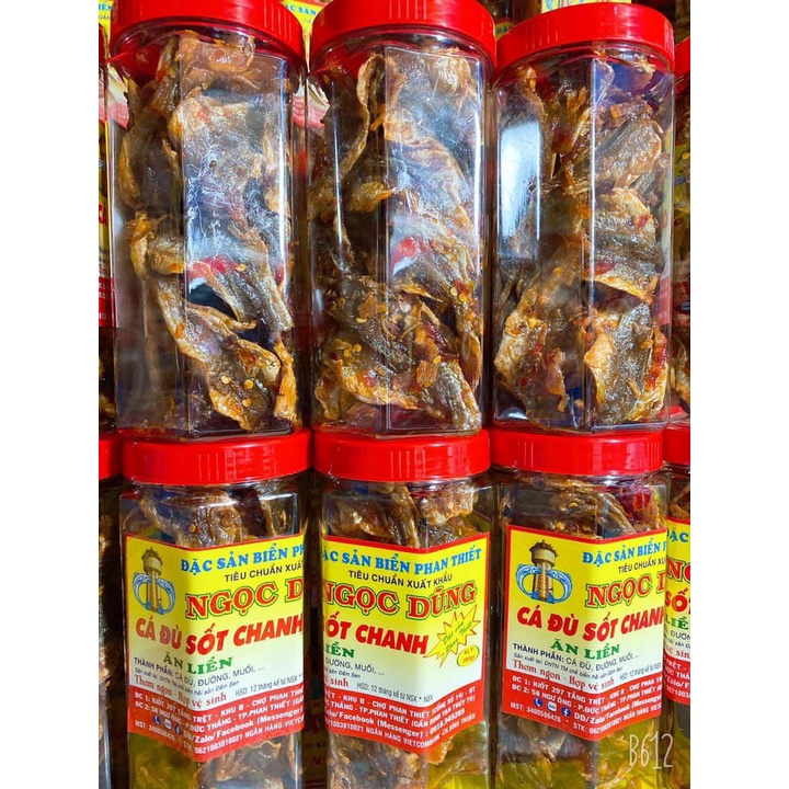 Cá Đù Sốt Chanh ( ăn liền ) là món ăn ngon của Shop Đặc Sản Biển Phan Thiết NGỌC DŨNG; Hộp 200 gram. HSD 12 tháng