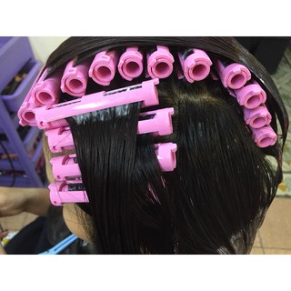 Sét Trục Nhựa Kẹp Uốn Phồng Chân Tóc 3D 24 Cái