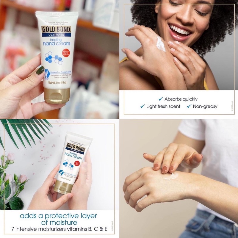 AUTH - SALE OFF KEM DƯỠNG MỀM MỊN DA TAY GOLD BOND ULTIMATE HEALING HAND CREAM