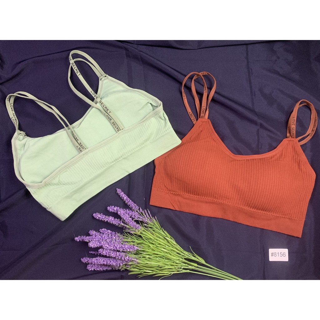 Áo bra len tăm hở lưng dây đôi 8156