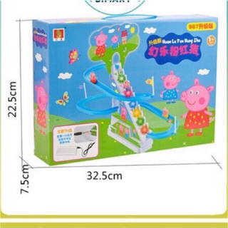 Đồ chơi heo peppa leo thang, chim cánh cụt, chó cứu hộ, chó puppy (loại lớn)