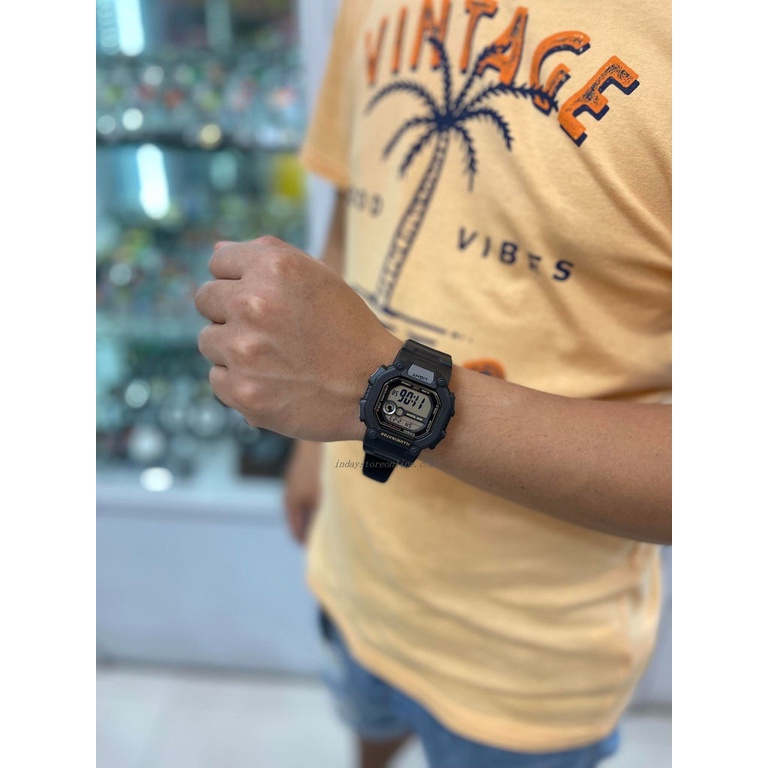 Đồng Hồ Casio | Nam W-737HX-1AVDF | Dây Nhựa | Pin 10 Năm | Chống Nước WR100M