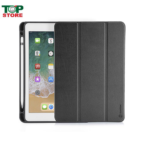 BAO DA TOMTOC (USA) SMART COVER SLIM WITH PEN HOLDER FOR IPAD 9.7 INCH 2018 (IPAD GEN 5) BLACK