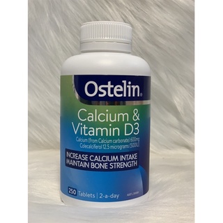 Canxi ostelin calcium & vitamin d3 của úc hộp 250 viên