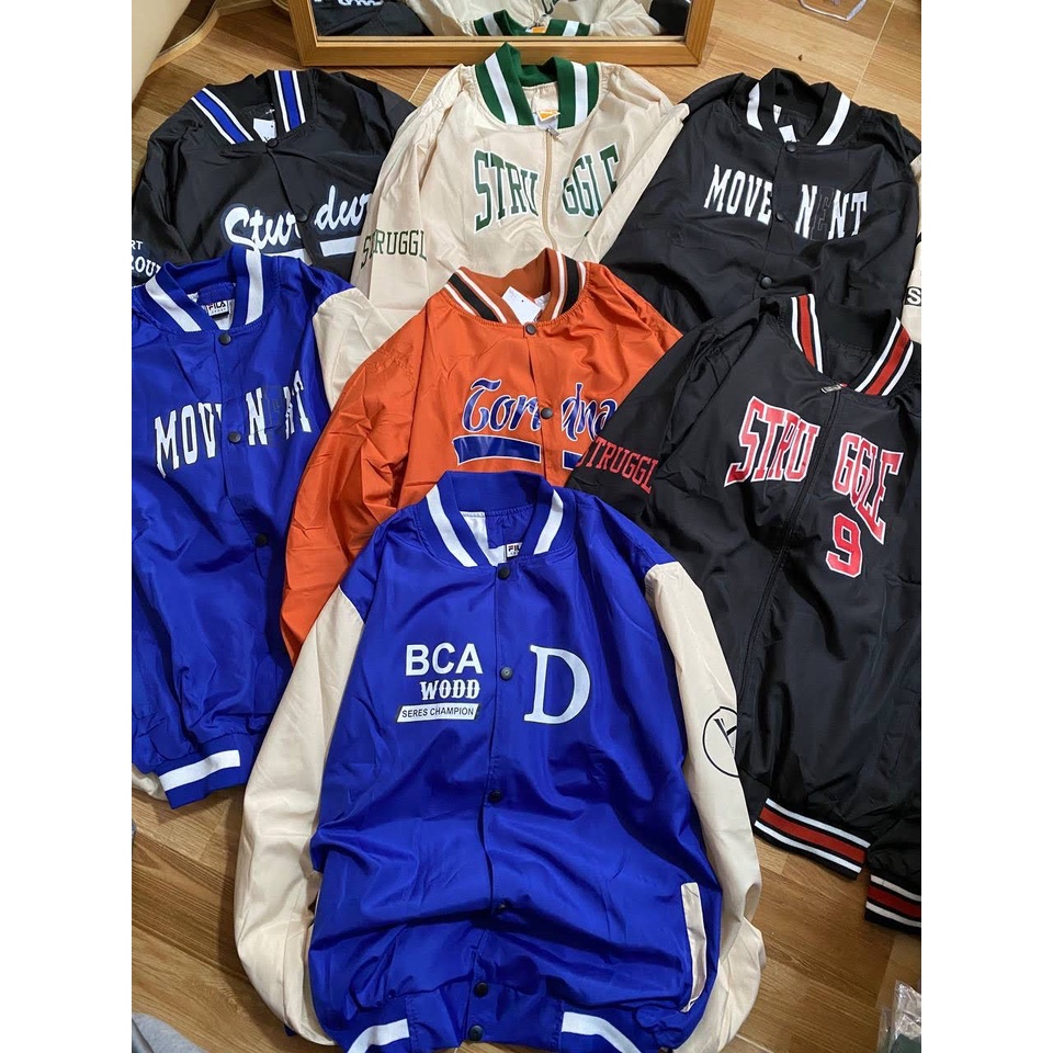 HÀNG SẴN - Varsity Jacket xuân hè - Áo khoác bóng chày - Dù 2 lớp - Unisex cả nam lẫn nữ - The Mei