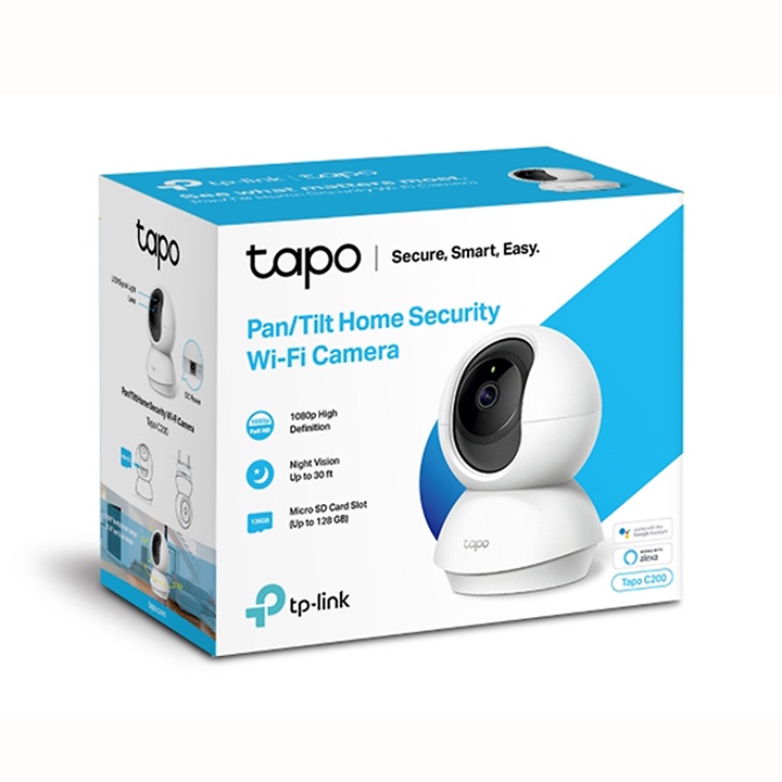 Camera wifi không dây Tapo C200 TP-Link full HD 1080P xoay 360 độ,camera wifi ip giám sát , an ninh TP link