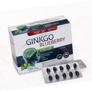 Ginkgo blueberry _ hoạt huyết dưỡng não hộp 100 viên