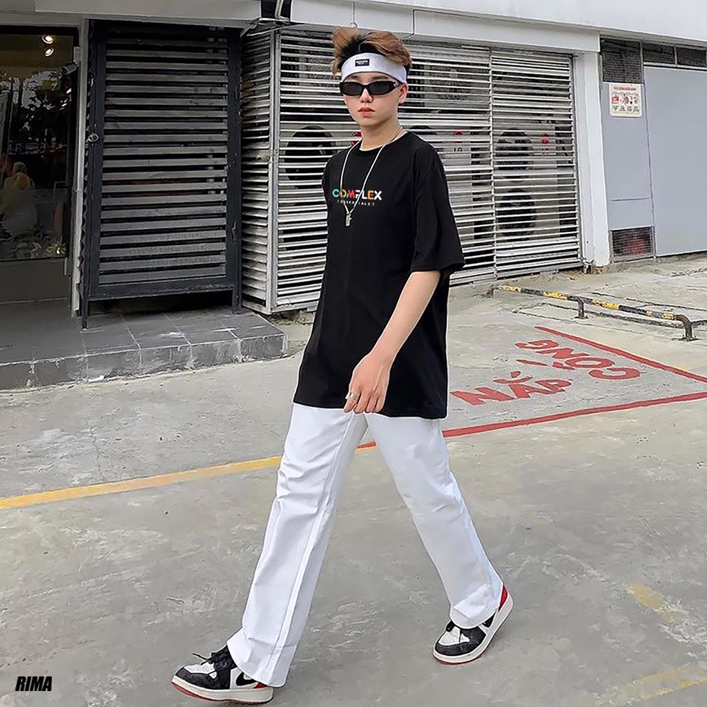 Áo Thun Tay Lở COMPLEX Phông Rộng Nam Nữ Unisex Cotton Cao Cấp Đẹp Freesize Hình Trắng Đen Xanh Navy Họa Tiết RIMA
