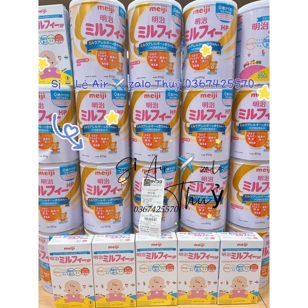 Sữa Meiji HP Nhật dành cho bé dị ứng đạm bò lon sắt to 850gr
